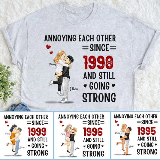 Custom Unisex T-shirt, Comfort Color T-shirt, Classic Canvas- Personalized Anniversary Wedding Gifts For Husband And Wife