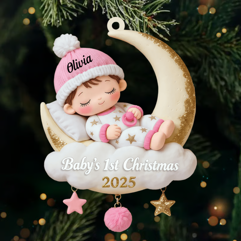 Personalized My 1st Christmas With Forever Family Ornament 2025, Custom Acrylic Decoration, Heartwarming Holiday Gift For Dog Lovers Copy Ornament