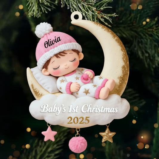 Personalized My 1st Christmas With Forever Family Ornament 2025, Custom Acrylic Decoration, Heartwarming Holiday Gift For Dog Lovers Copy Ornament