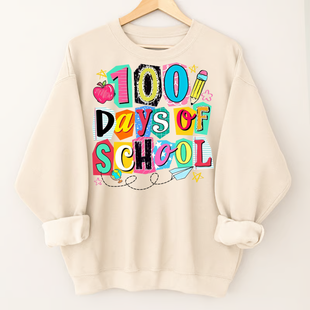 Preppy 100 Days of School, Retro happy 100 days