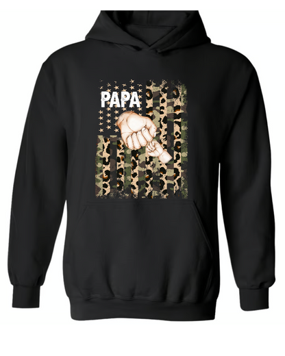 Personalized American Flag Shirt Grandpa And Kid Fist Bump Custom Dad Grandpa