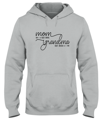 Personalized Mom Est Grandma Est Shirt, Custom Mom Grandma Est Shirt, Gift For Grandma, Mother's Day Gift TH