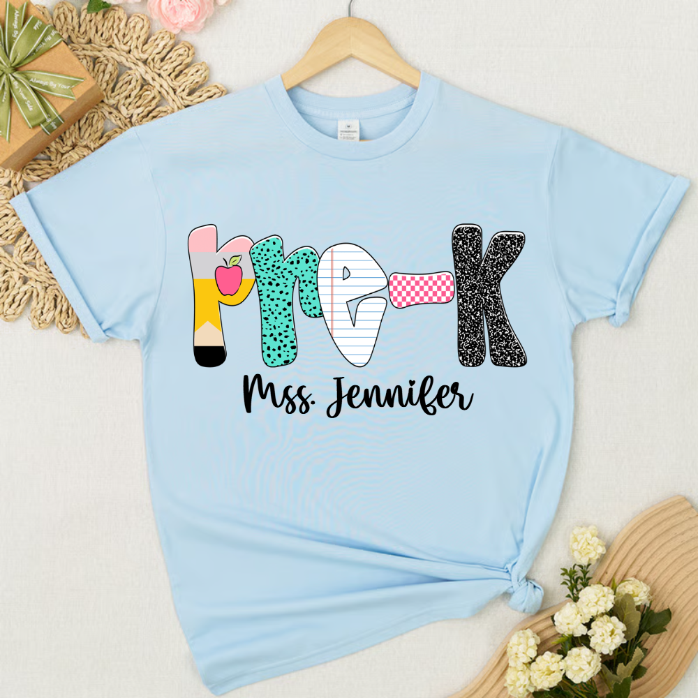 Custom Grade Leve Back To School, Teacher Team Shirt