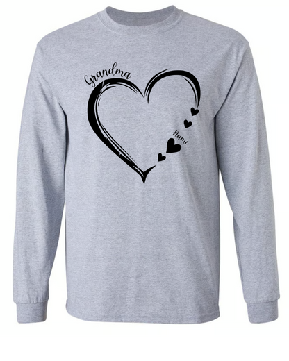 Mimi And Grandkids Sunflower T-Shirt