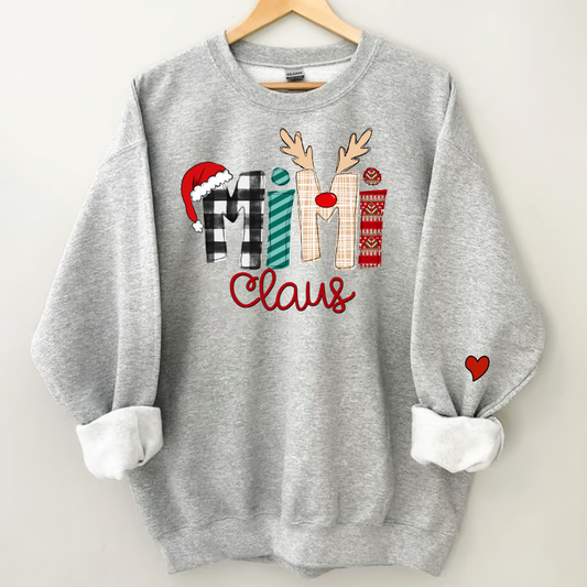 Christmas Mimi Claus Sweatshirt , 2023 Christmas Sweatshirt Sweatshirt