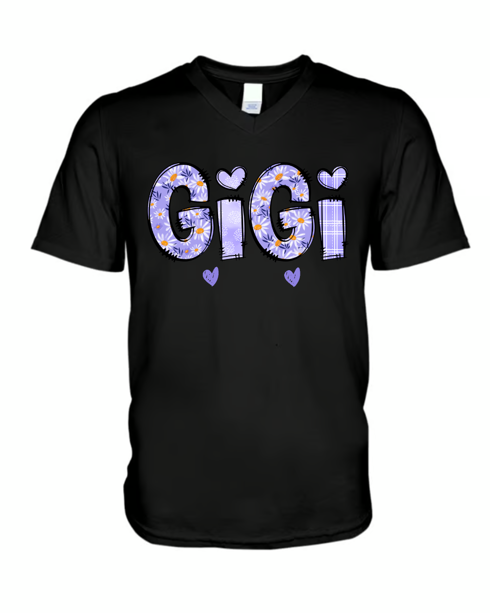 Custom Gigi Purple Daisy With Grandkids Mother's Day Shirt
