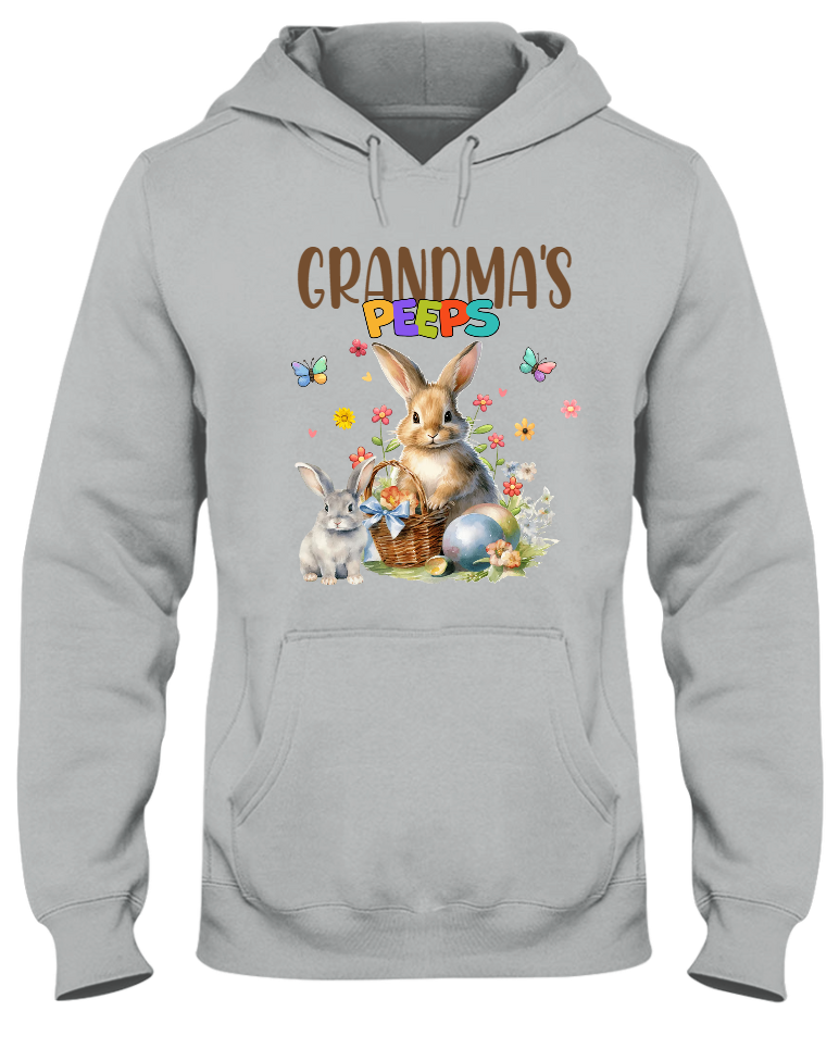 Grandma's Peeps Bunny Easter, Custom Grandma And Kids, Easter Day Gift TH