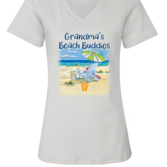 Grandma's Beach Buddies Summer Flip Flop, Custom Grandma With Kids, Gift For Grandma Summer TH