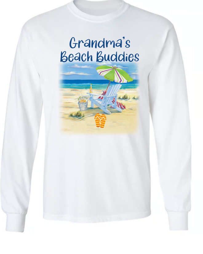 Grandma's Beach Buddies Summer Flip Flop, Custom Grandma With Kids, Gift For Grandma Summer TH