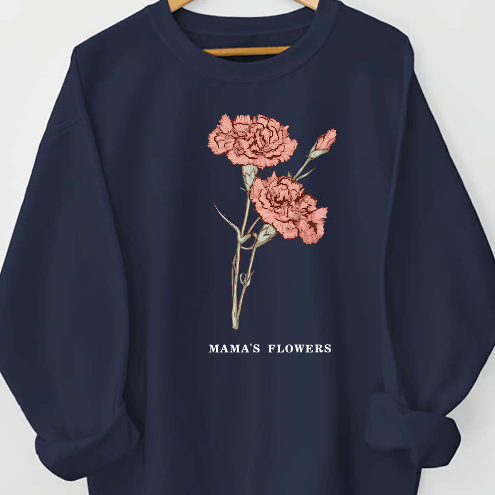 Custom Birth Month Sweatshirt Birth Flower Sweater, Birth Flower Shirt, Grandma's Garden, Personalized Sweatshirt