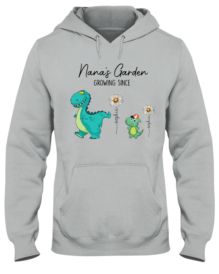 Nana's Garden Nana Saurus And Kids Custom Copy