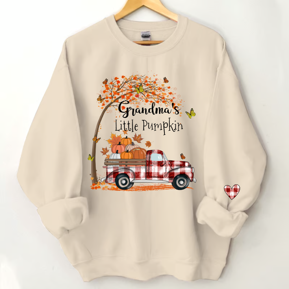Grandma's Little Pumpkins Autumn And Kids Sweatshirt
