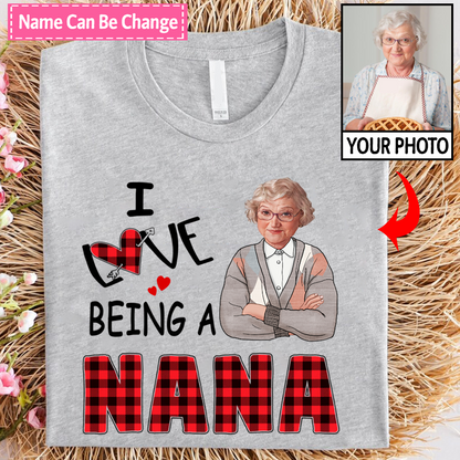 I Love Being A Grandma Mimi Nana Custom Photo CTH01