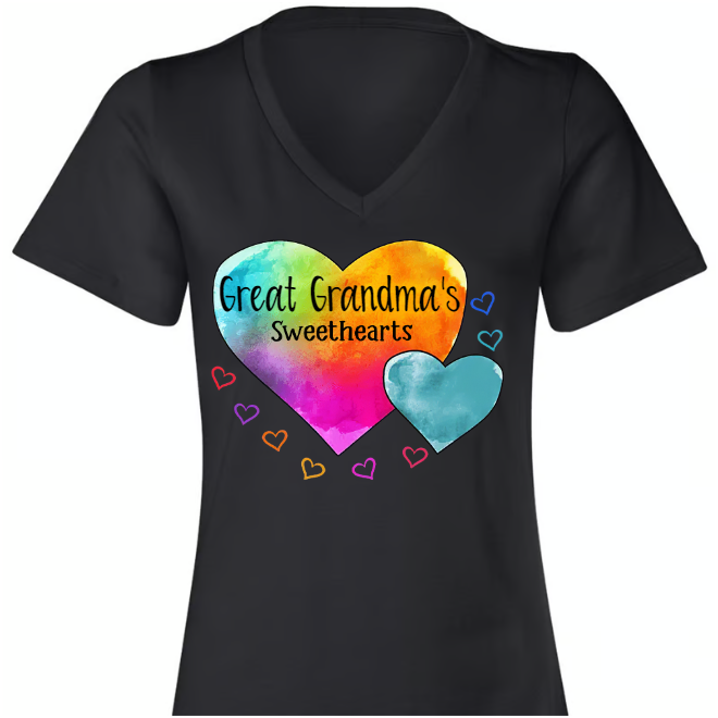Personalized Grandma Heart Color Lovely