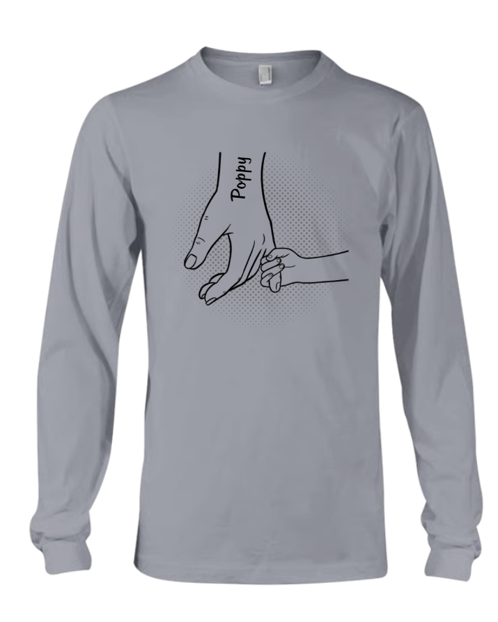 Hand in Hand, I Will Always Protect You All - Family Personalized Custom Unisex Shirt - Father's Day Gifts For Dad, Grandpa