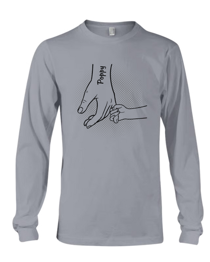 Hand in Hand, I Will Always Protect You All - Family Personalized Custom Unisex Shirt - Father's Day Gifts For Dad, Grandpa