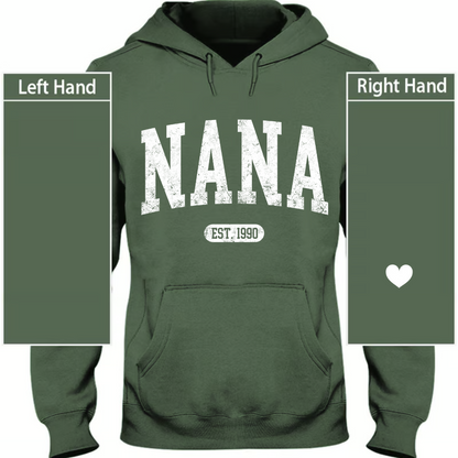 Personalize Mom Nana, Mimi, Grandma Gift Custom Name Kids CTH01 Hoodie