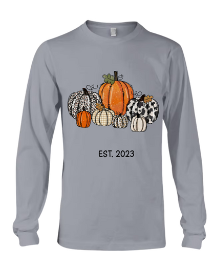 Pumpkin Grandma Est Year And Kids CTH01