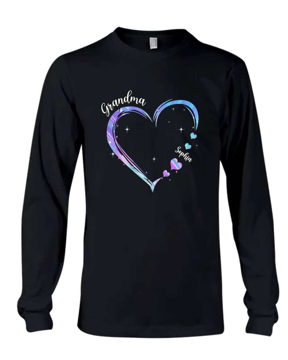 Grandma and Grandkids Hearts Color, Gift For Grandma