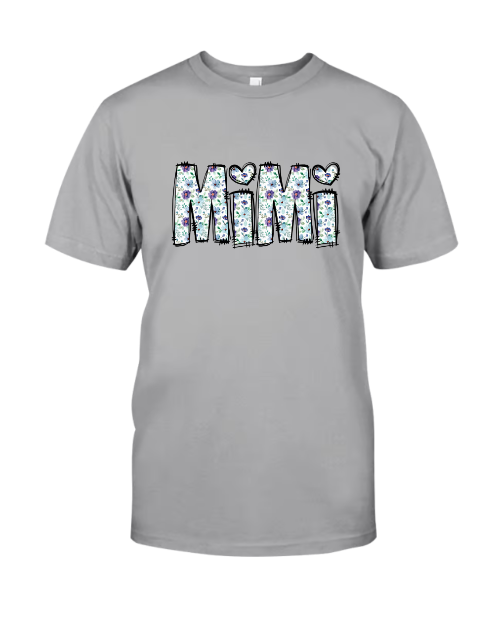 Mimi Shirt with Grandkids' Names – Cute Floral Design for Grandma