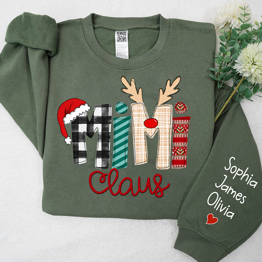 Christmas Mimi Claus Sweatshirt , 2023 Christmas Sweatshirt  Sweatshirt