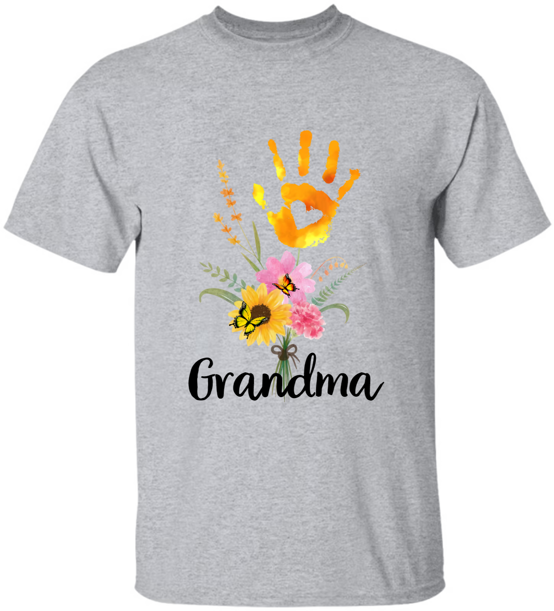 Personalized Grandma Flower Hand With Grandkids Mother's Day