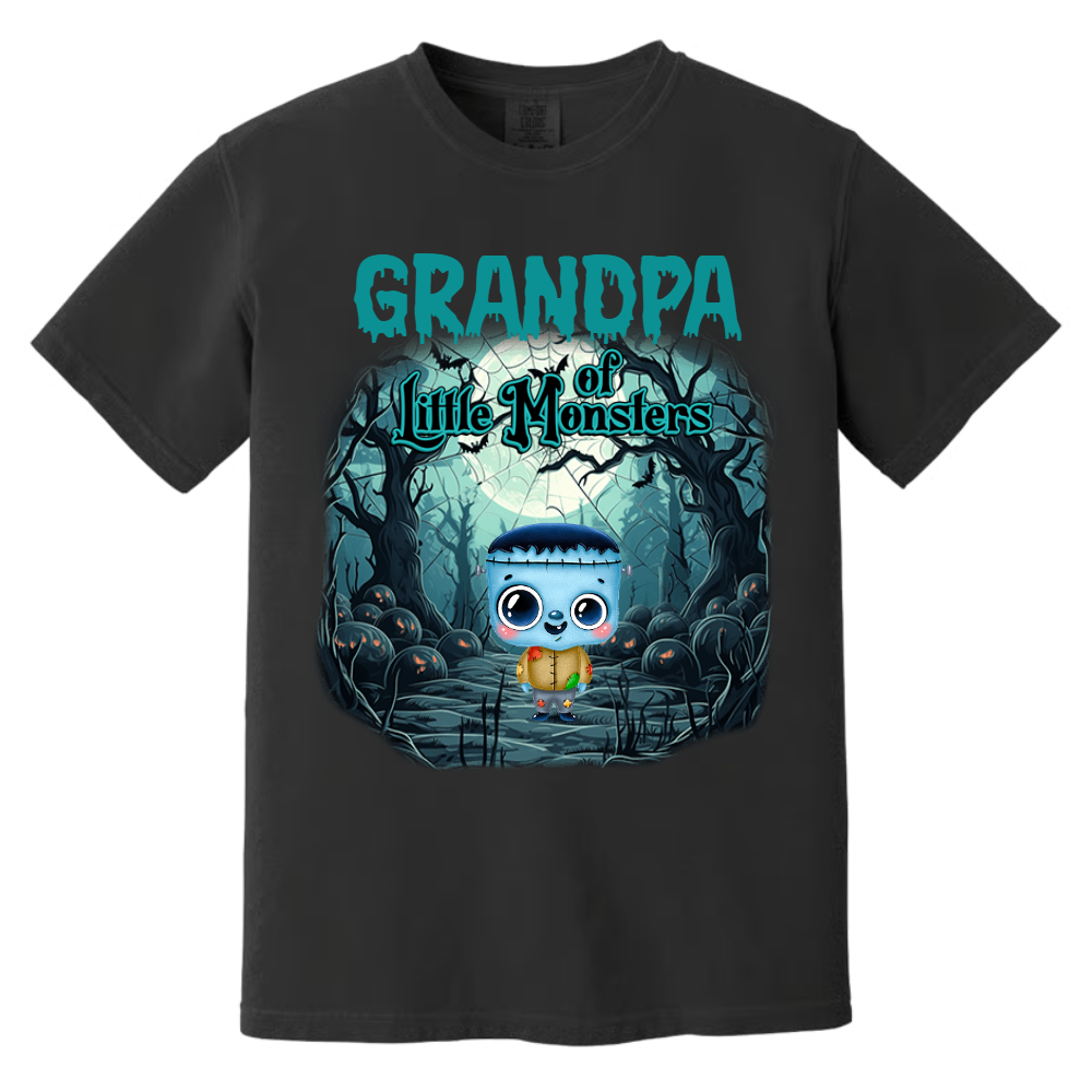 Customized Little of Monsters Grandpa Halloween T- Shirt