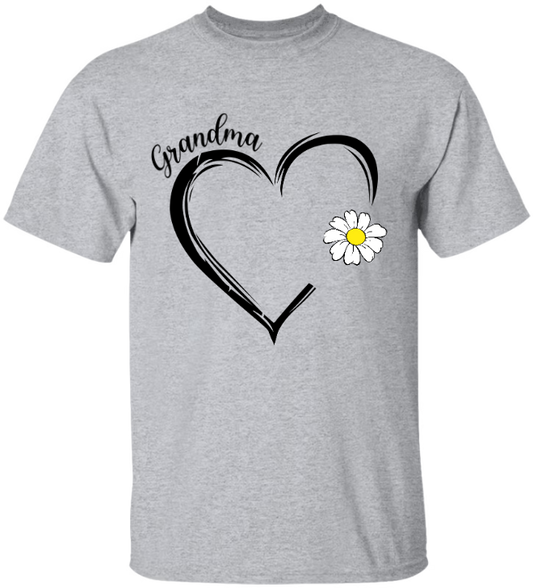 Personalized Grandma Daisy Heart Mother's Day
