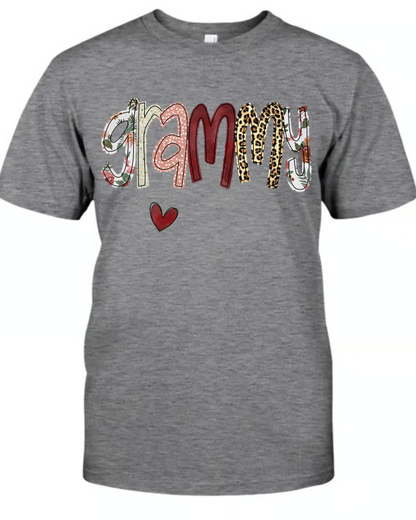 Custom Grammy Mom Heart Kids Chrismtas