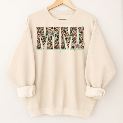 Comfort Colors® T-shirt Leopard Salty Mimi, Trendy Summer Mimi and Grandkids