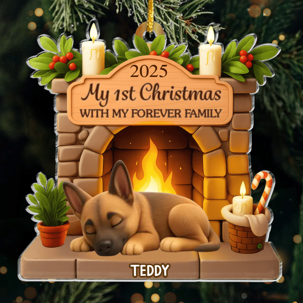 Custom Belgian Malinois Acrylic Ornament, Custom Pet Design, Unique Christmas Gift for Dog Moms, Dads & Animal Lovers Ornament
