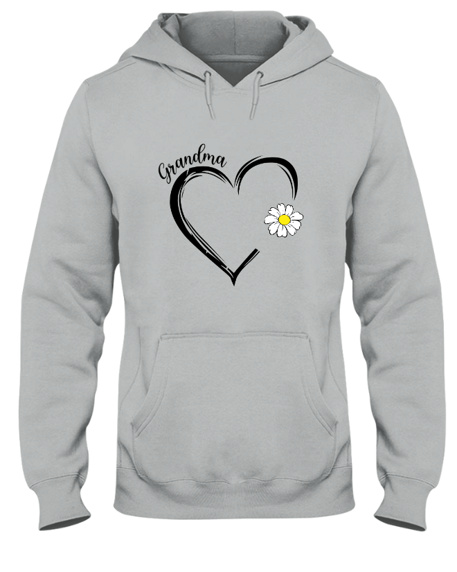 Personalized Grandma Daisy Heart Mother's Day