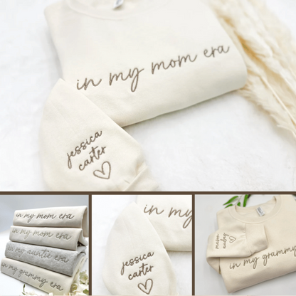 Embroidered 'In My Mom/Grandma Era' Personalized Kids Names