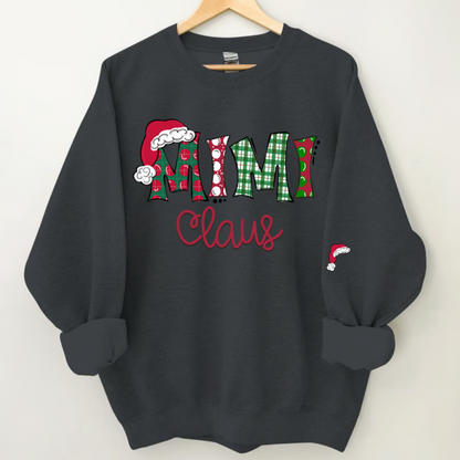 Mimi, Grandma Claus Christmas and Grandkids Sweatshirt Copy Copy Copy Sweatshirt