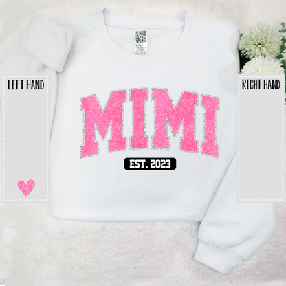 Mimi Pink Glitter Sweatshirt Sweatshirt