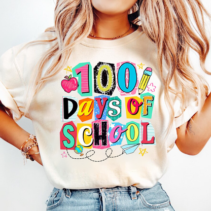 Preppy 100 Days of School, Retro happy 100 days