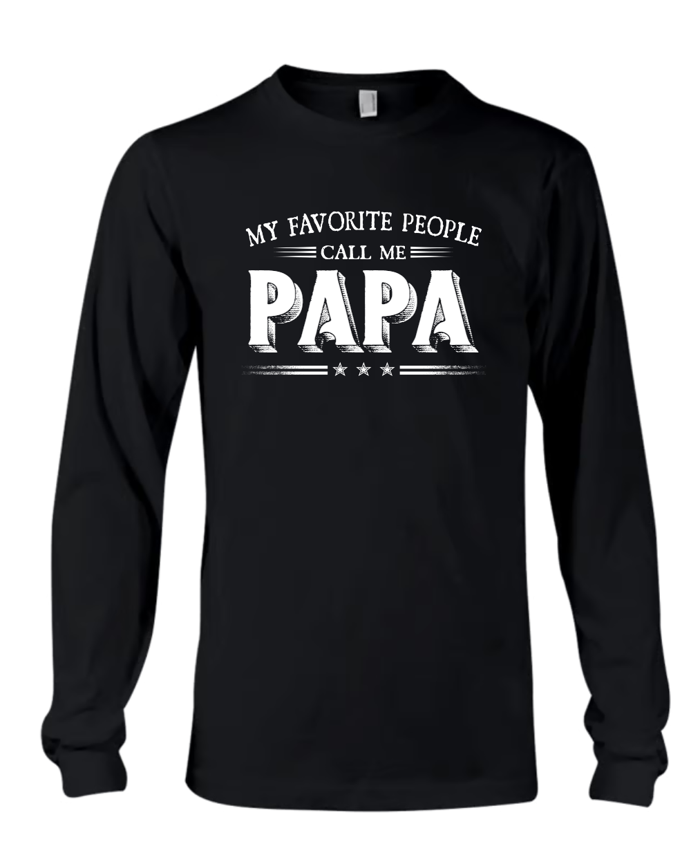 My Favorite People Call Me Papa With Kids Father's Day Longsleeve