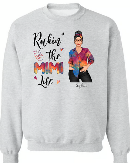 Personalized Rockin' Mom Grandma Life Sassy Girl