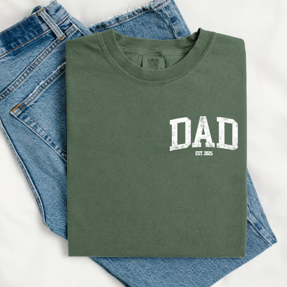 Comfort Colors® Custom Dad Est Shirt