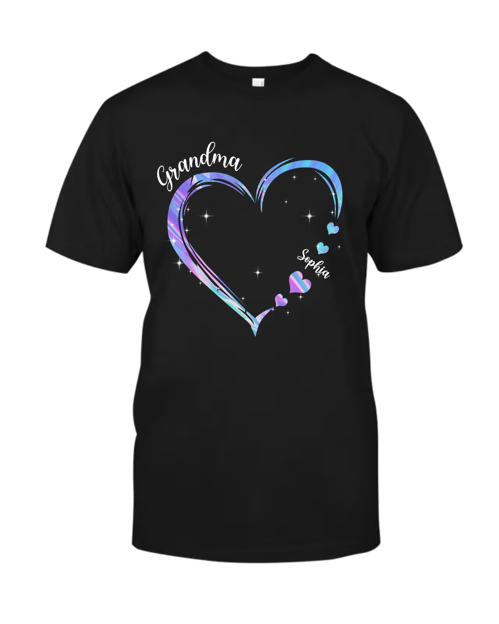 Grandma and Grandkids Hearts Color, Gift For Grandma