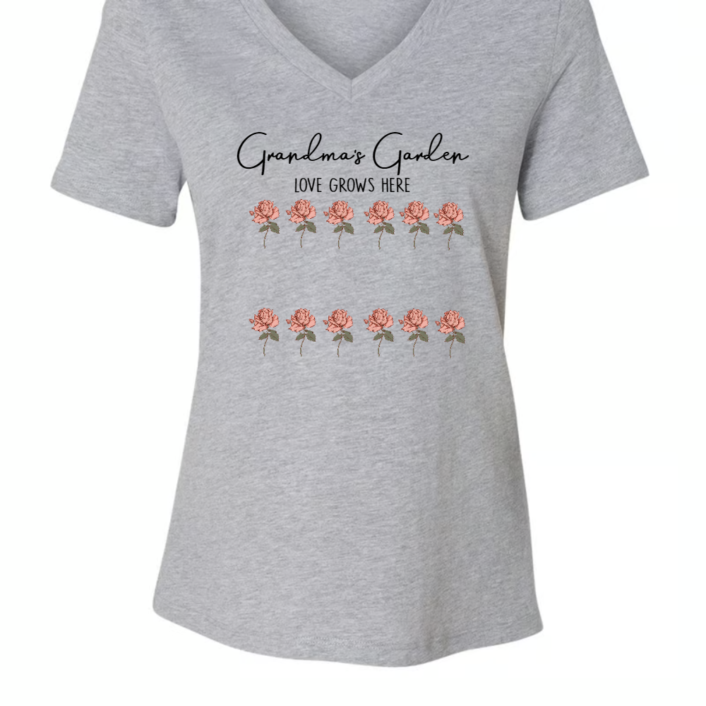 Grandma's Garden Love Grows Here And Grandkids