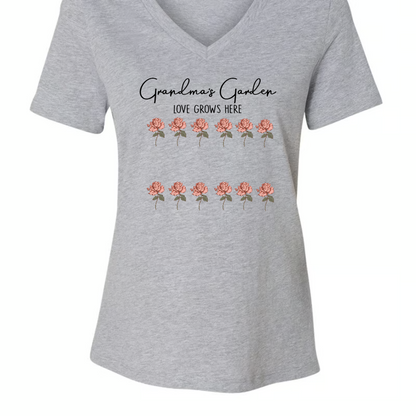 Grandma's Garden Love Grows Here And Grandkids