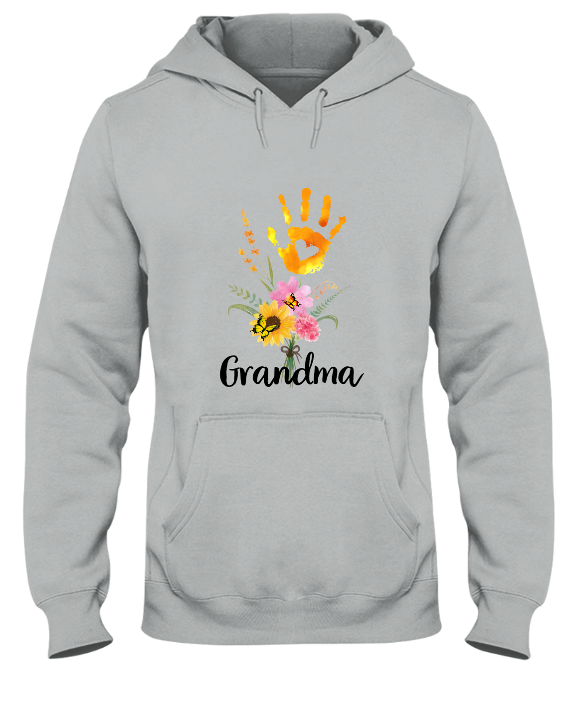 Personalized Grandma Flower Hand With Grandkids Mother's Day
