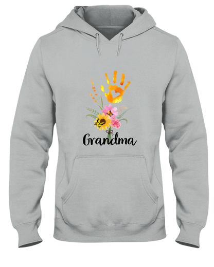 Personalized Grandma Flower Hand With Grandkids Mother's Day