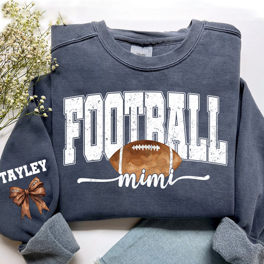 Personalized Football Mimi Sweatshirt With Grandma And Grandkids Names