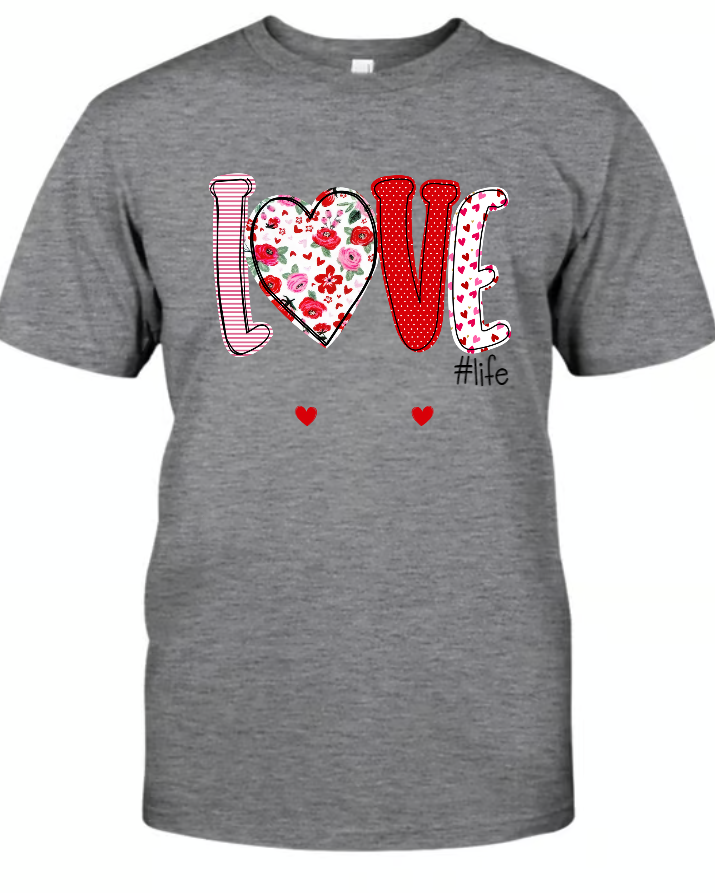 Love Grandmalife And Kids Valentines T-Shirt