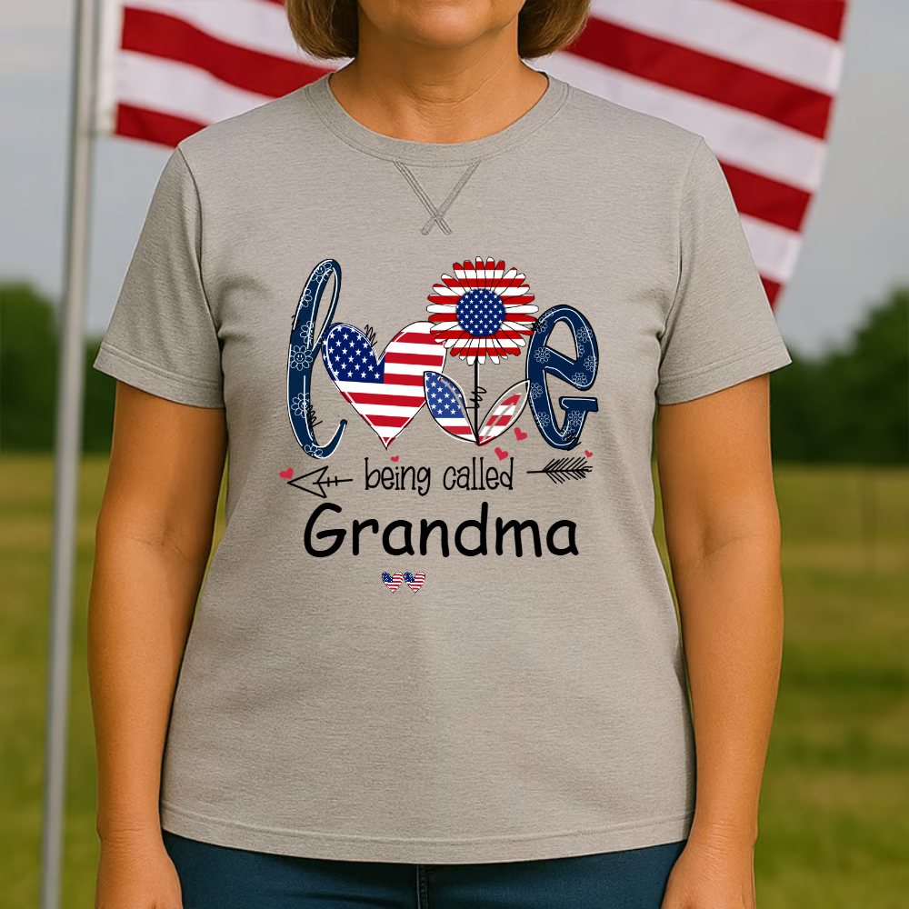 Comfort Colors® Love Grandma Life Usa, Custom Mom, Grandma With Grandkids, Gift for Grandma