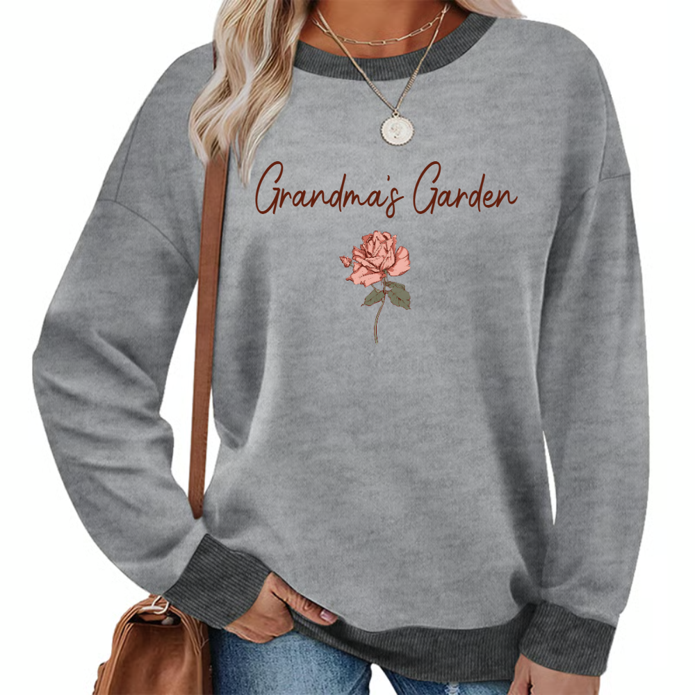 Mimi Garden Mimi And Grandkids Flower New Sweatshirt