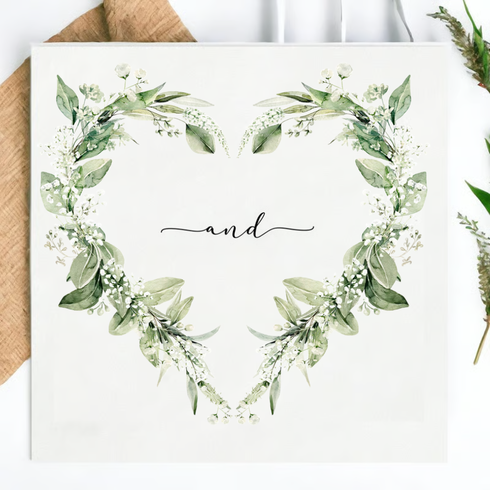 Personalized Wedding Cocktail Napkins, Custom Dinner Napkins For Bridal Shower, Custom Printed Cocktail Napkins, Customized Monogram Wedding Napkins