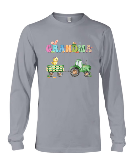 Personalized Grandma Easter Days, Custom Grandma With Kids, Grandma Gift